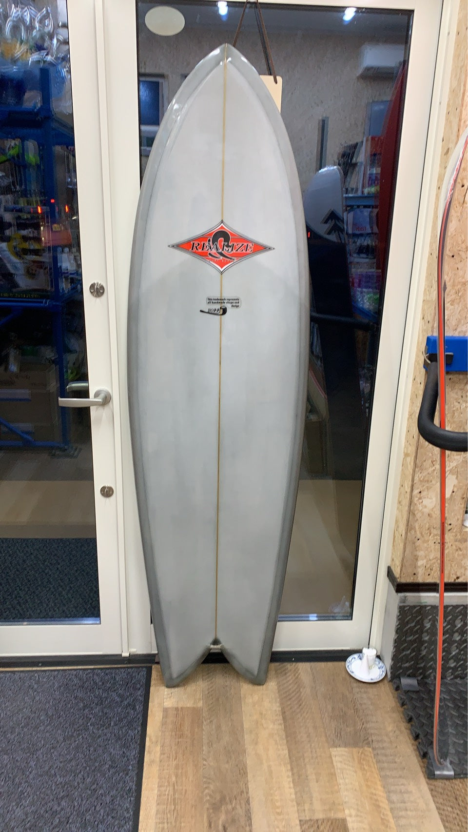 リアライズサーフボード(サンディエゴフィッシュ・グレー ver1)