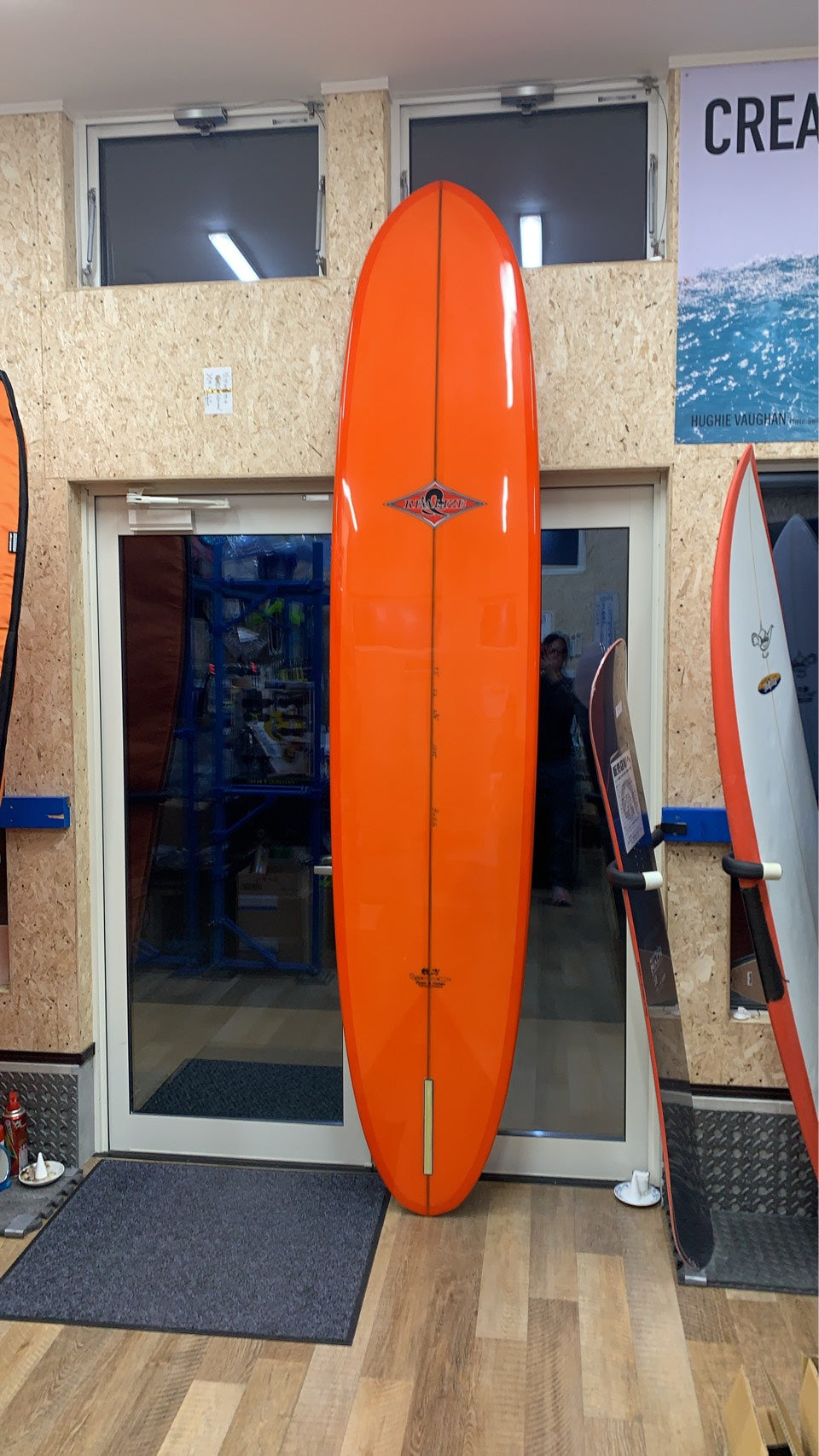 リアライズロングボード(オレンジ・ひし形ロゴ ver2)