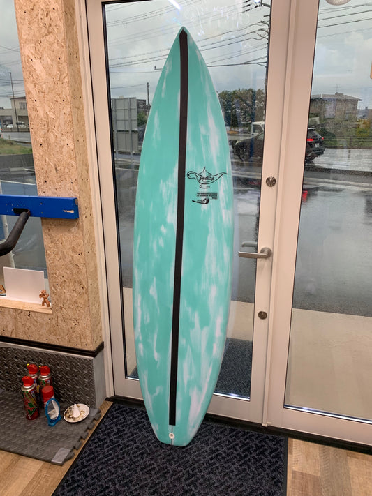 リアライズサーフボード（水色・ランプロゴ）